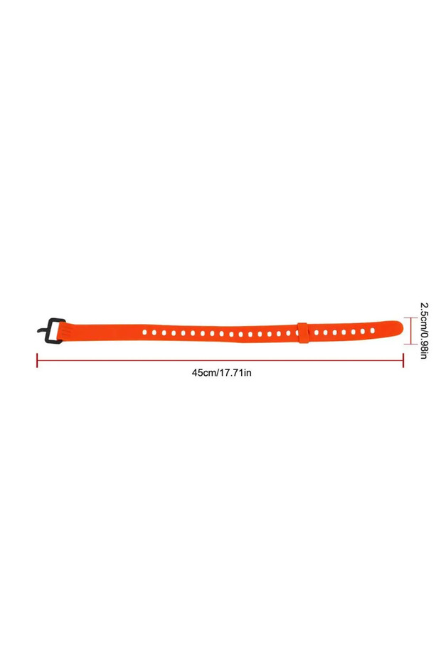 Orange long Tension Strap High Strength Cargo Belt Sport Water Bottle Compact Ties for Flashlight