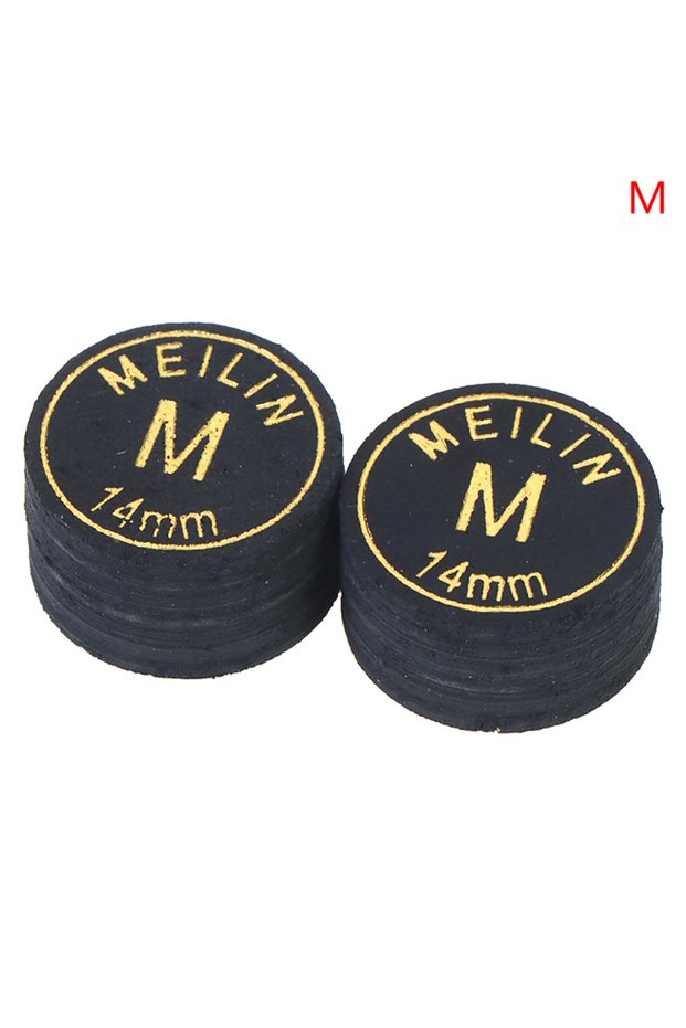M 2 Pcs/lot 14mm Japanese Multi-Ply Heads Black Gold Professional Fancy Nine-Ball Cue Head Snooker .