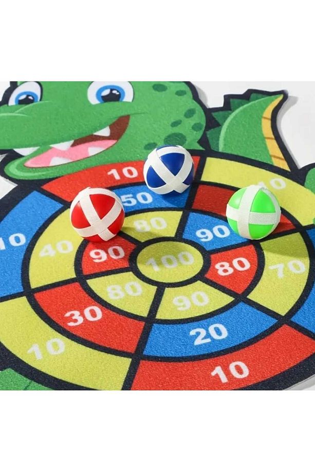 Hayvan Temalı Dart Oyun Seti: 1 Kanca ve 3 Yapışkan Top - 3