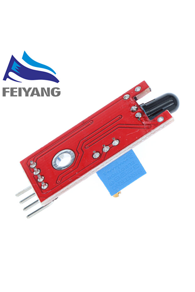 وحدة استشعار اللهب KY-026 الجديدة ذات 4 دبابيس ووحدة استشعار الأشعة تحت الحمراء للكشف عن درجة الحرارة مناسبة - 6