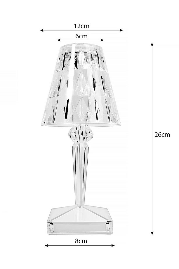 Dekoratif Ledli Usb Şarjlı Dokunmatik Kristal Led Masa Abajur Lambası Kumandalı Rgb Model Lamba - 9