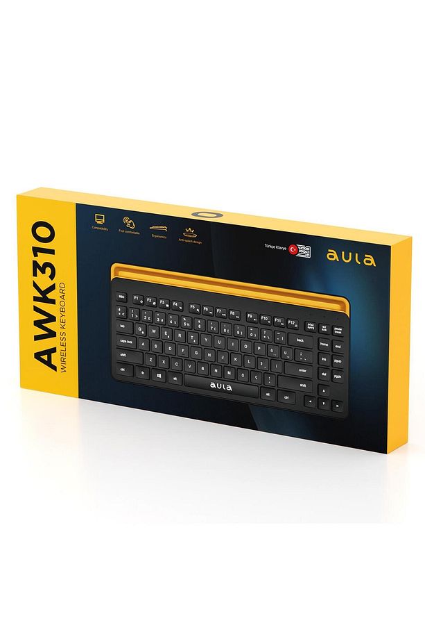 Awk310 Bluetooth 5.1 Kablosuz Tablet Klavyesi Ios Ve Android Uyumlu Standlı Türkçe Q Klavye - 8