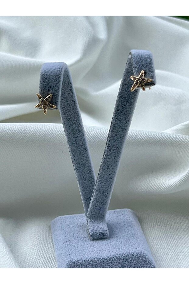 Xuping Jewelry Star Nail Steel Earrings