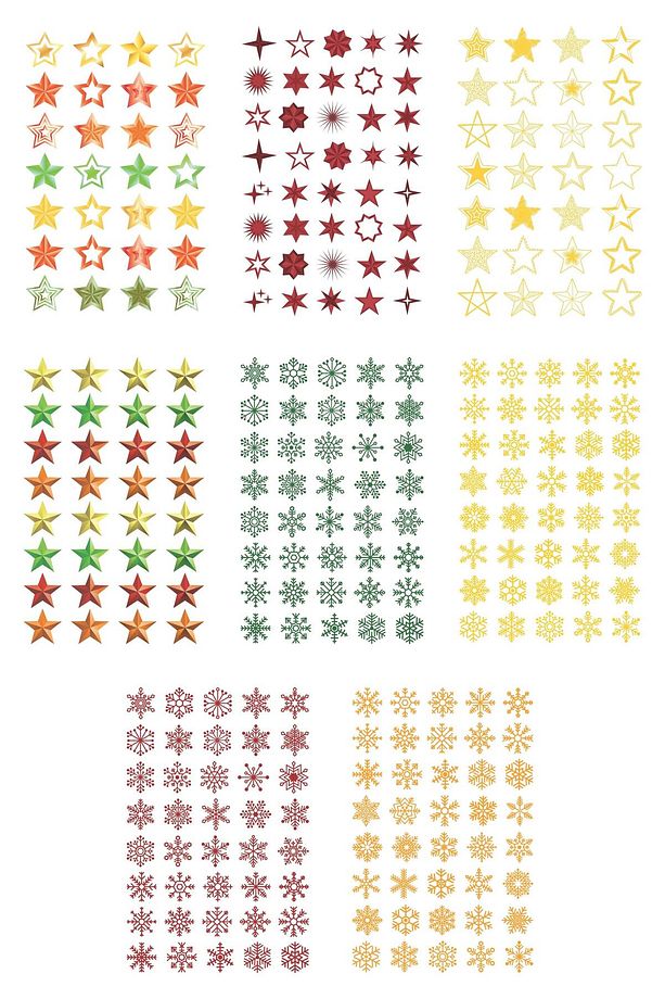 Yılbaşı Sticker, 285 Adet Etiket Seti, Sticker Defteri, Sticker Book, Yılbaşı Süs, Yılbaşı Dekor - 2