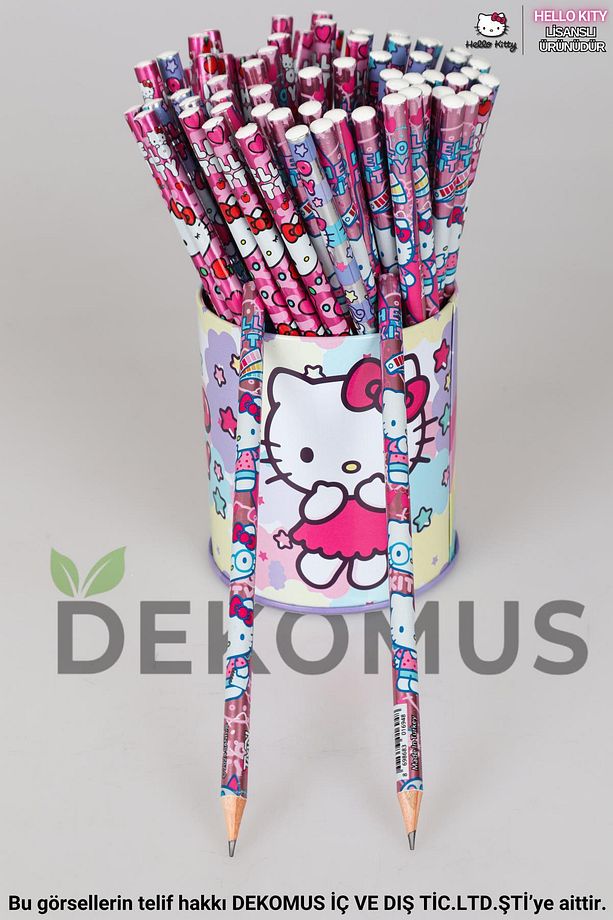 DEKOMUS İLE YENİ SEZON LİSANSLI HELLO KITTY 2'Lİ KURŞUN KALEM - 1