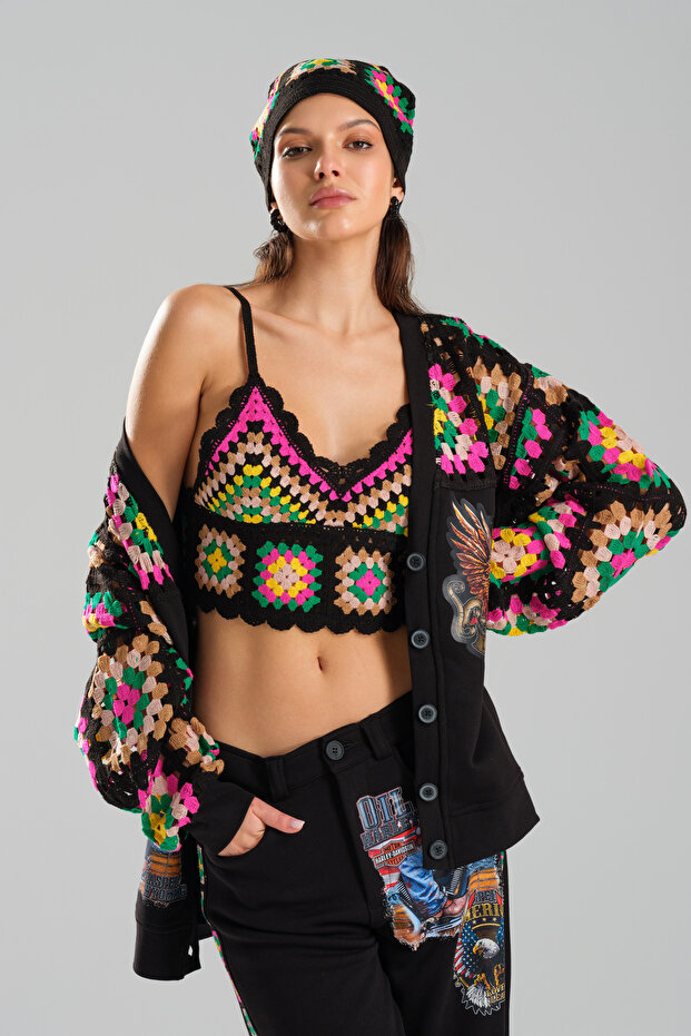 Kroşeta Örgü Bluz - 2