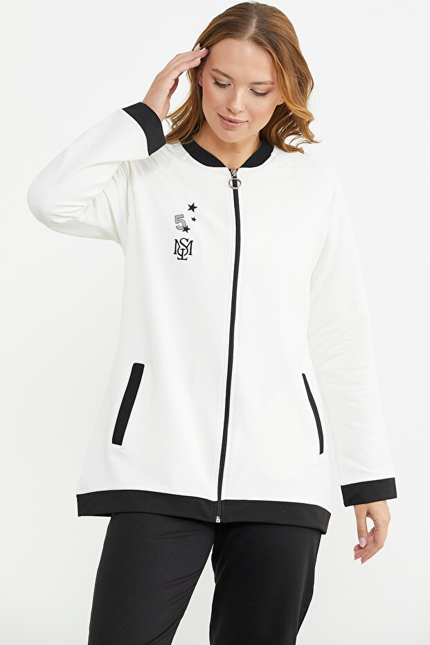Ecru Tunic and Tracksuit Set - Color Combination - 5