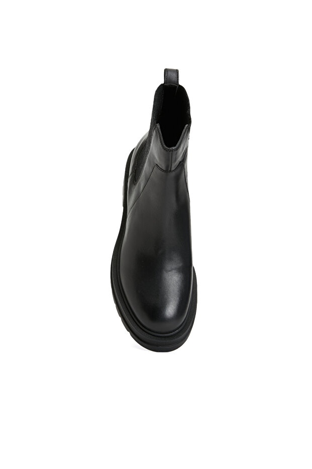 Siyah Kadın Deri Bot - 4