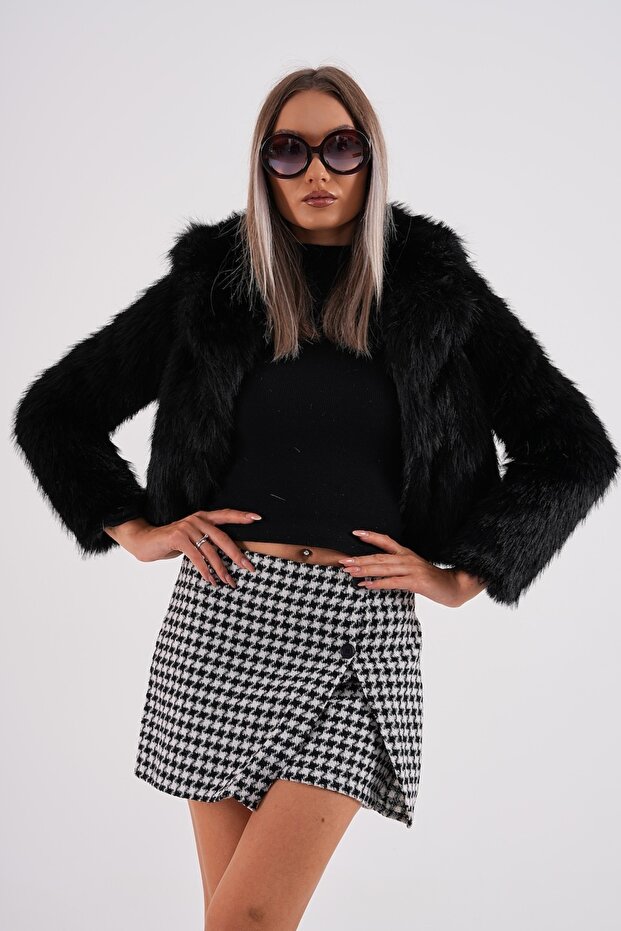 Collared Crop Boy Jacket - 1