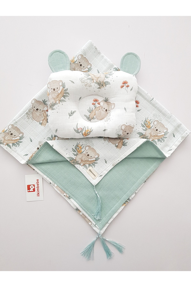 Koala Muslin Baby Blanket Muslin Baby Pillow