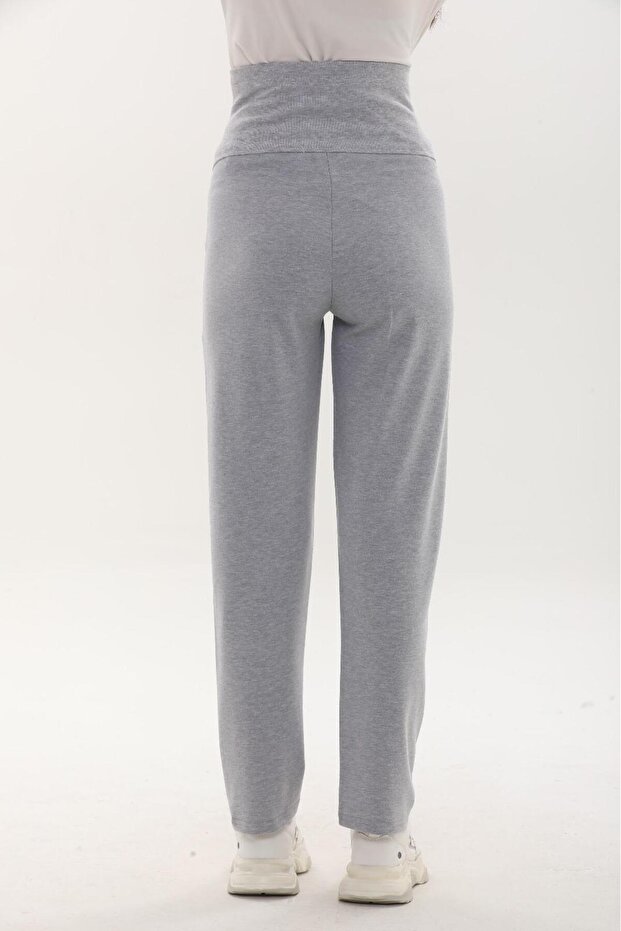 Hamile Esnek Karın Bantlı Beli Ayarlanabilir Eşofman Altı - 4