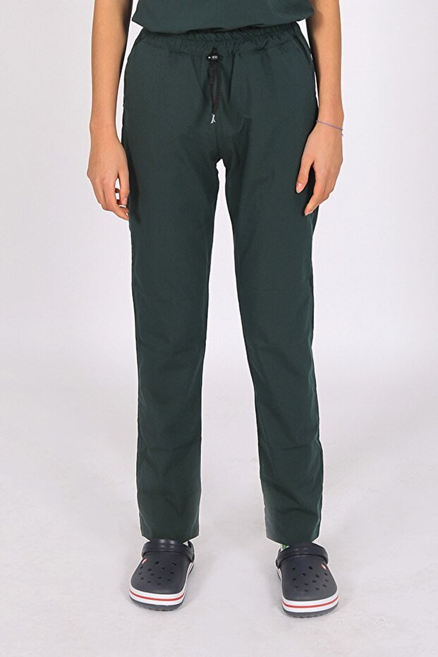 Lycra Nurse Uniform Single Bottom Duck Green