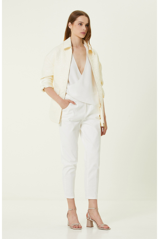 Limited Ekru Ipek Bluz - 2