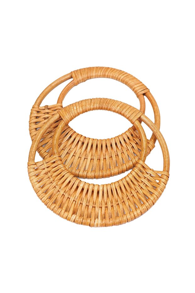 Bambu Çanta Sapı Ay Model - Açık Ceviz - 1