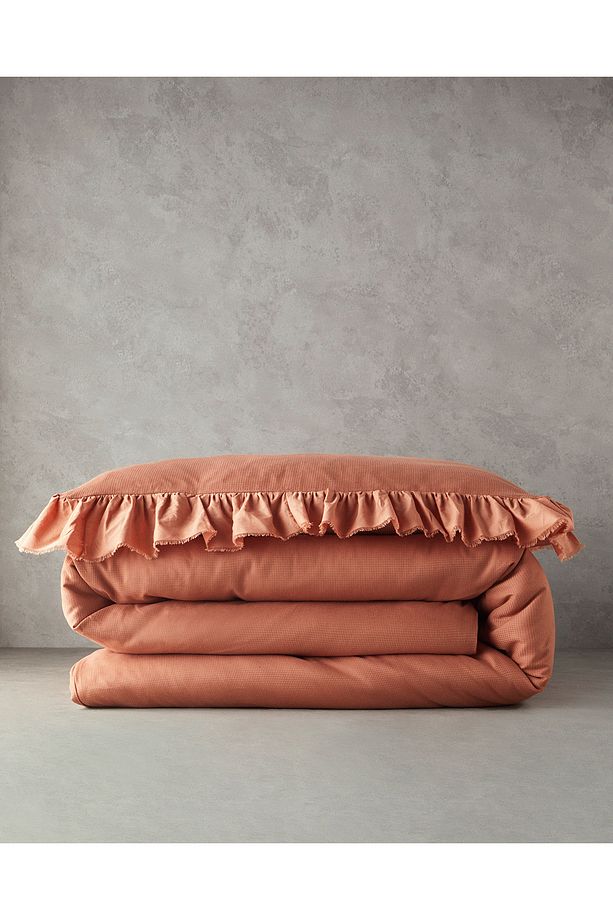 Blaze Tek Kişilik Nevresim Takımı Terracotta - 7