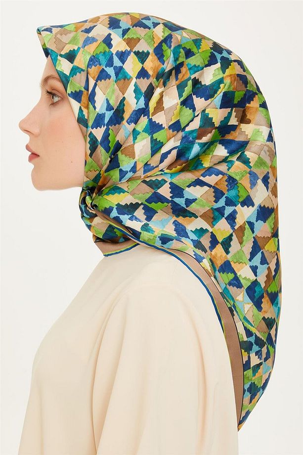 34 Twill İpek Eşarp 9214D - 3