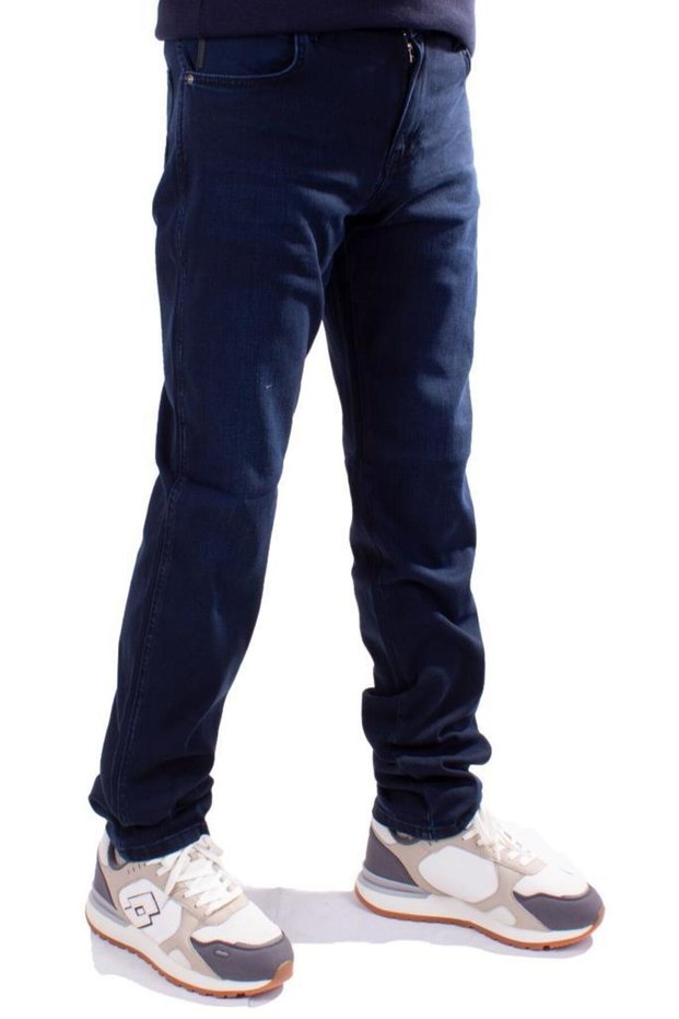 Twister Vegas 132-282B Navy Blue High Waist Comfortable Leg Men's Jeans