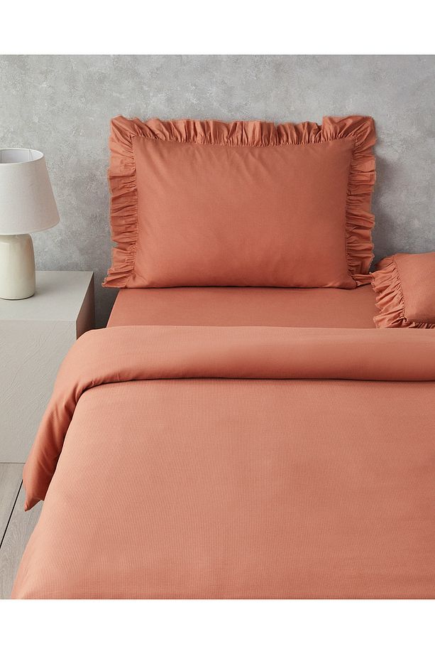Blaze Tek Kişilik Nevresim Takımı Terracotta - 4