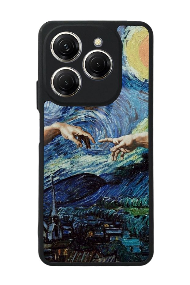 غلاف هاتف Tecno Spark 20 Pro بتصميم يدوي لامع