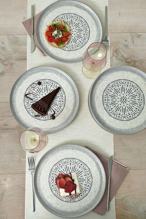 Stone Servis Tabağı 28 Cm 6 Adet 21427 - 6