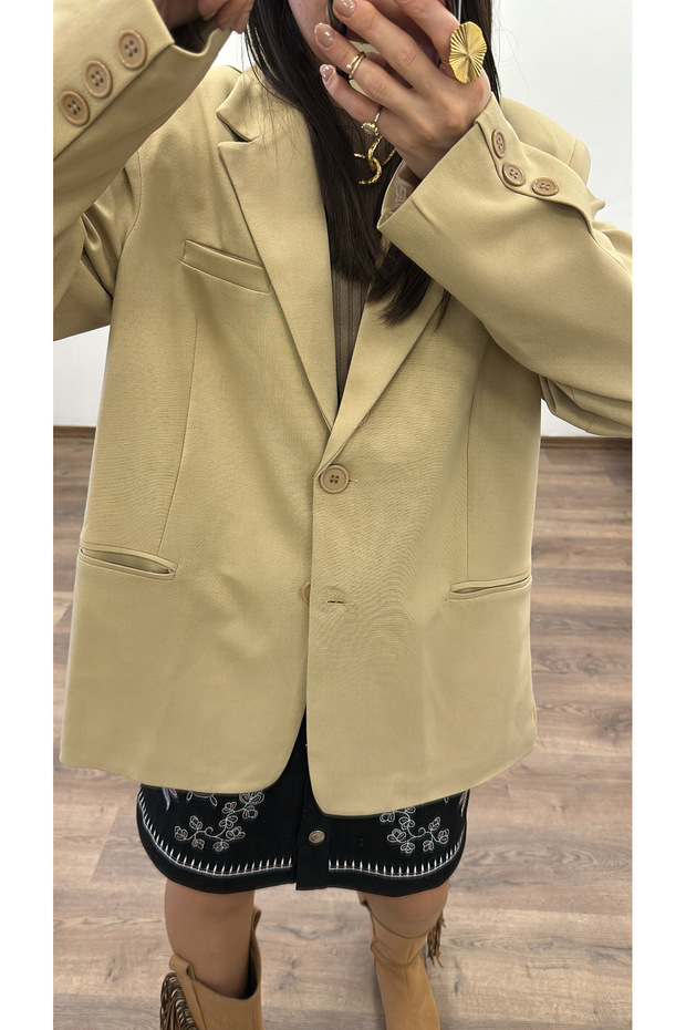 Oversize Blazer Ceket - 4