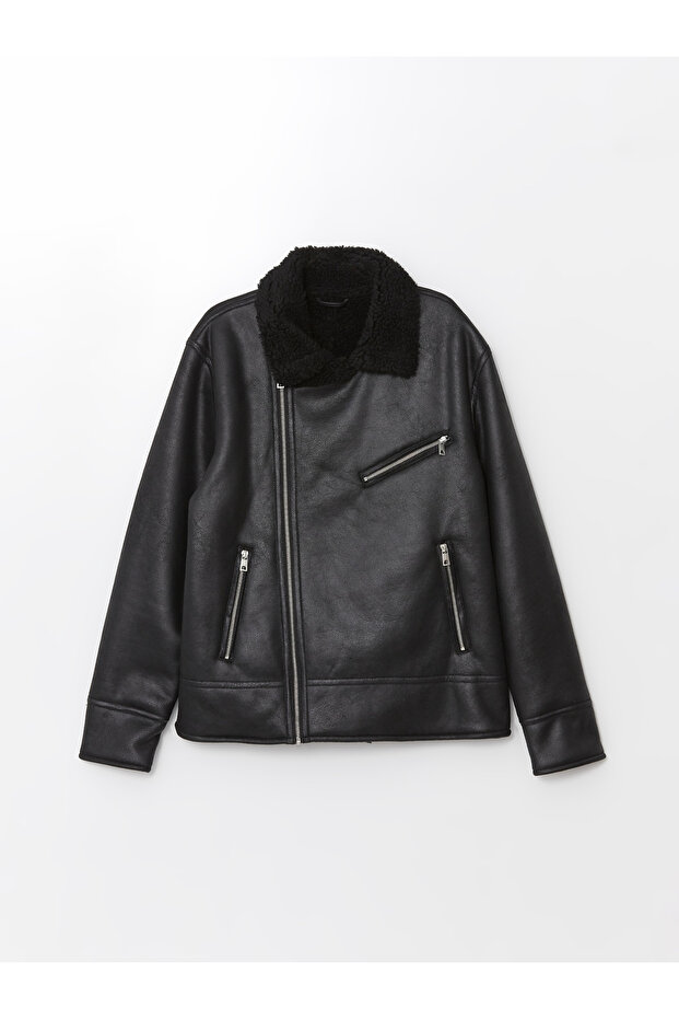 Herren-Jacke in Lederoptik in Standardform - 7