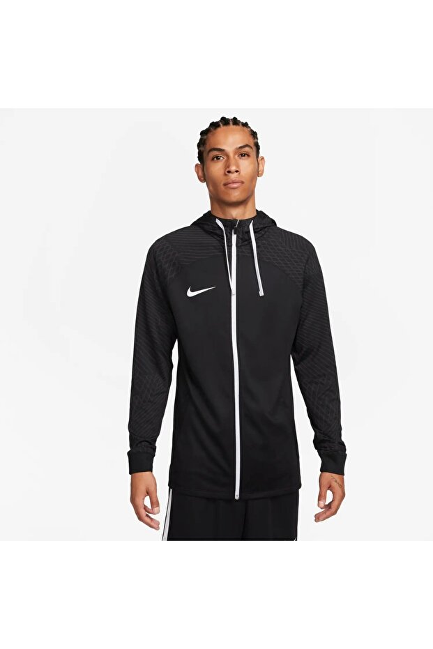 سترة سوداء بغطاء للرأس للرجال من Dri Fit Strike