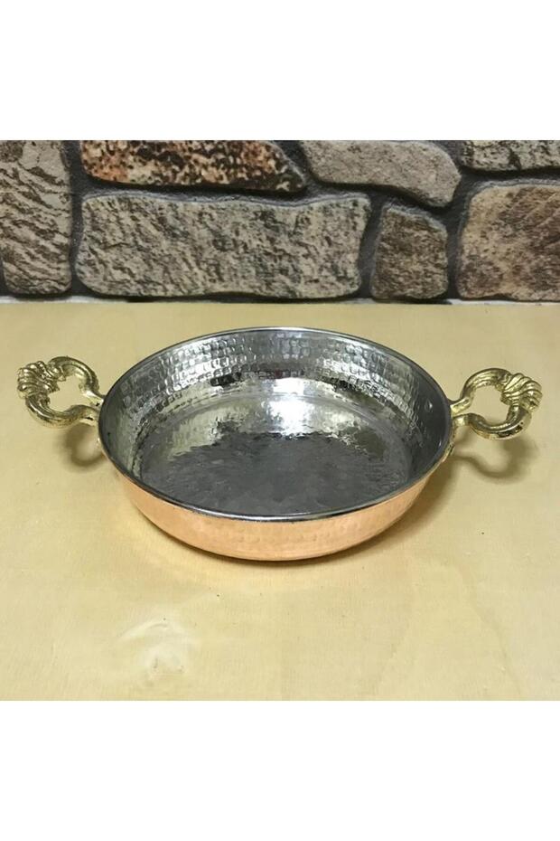 مقلاة نحاسية مطروقة 19 سم - 2