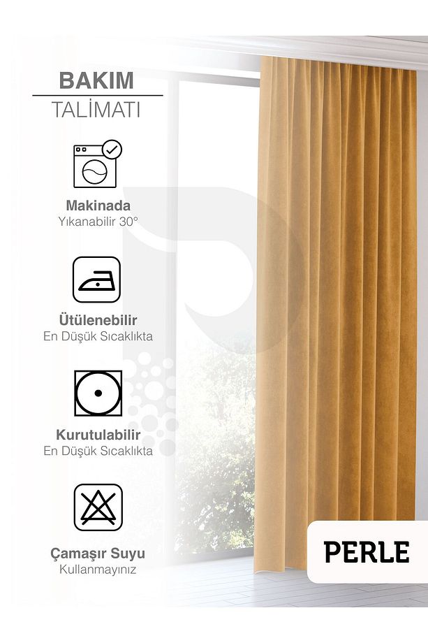 Home Daily Series Safran Rengi Ada Fon Perde - 6