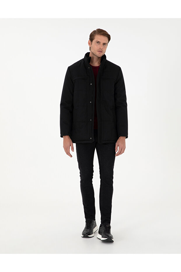 Siyah Basic Mont 50292872-VR046 - 4