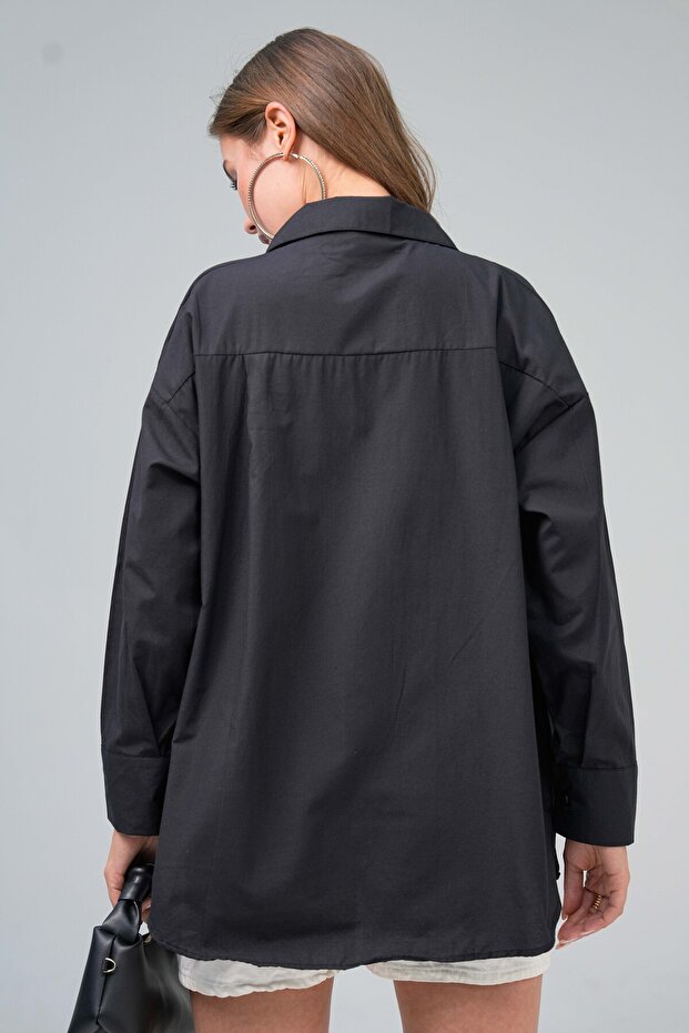 Női Basic Oversize ing - 8