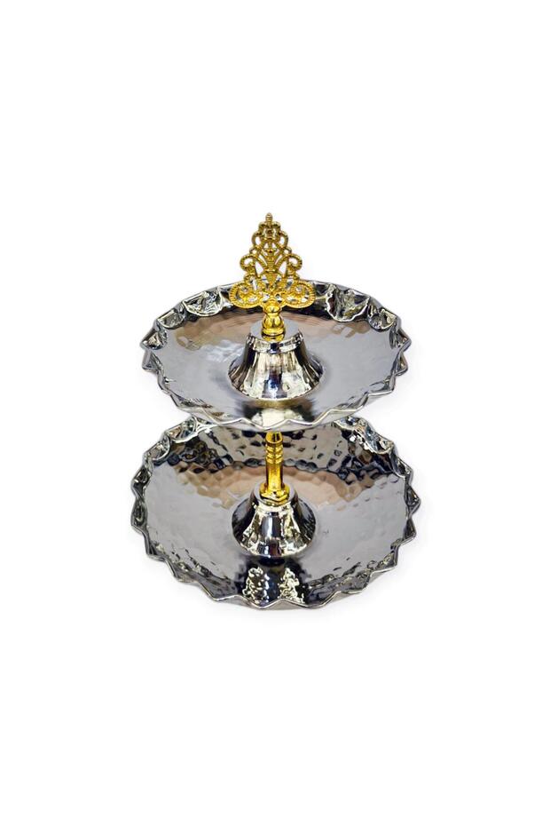 Mini Bakır Katlı İkramlık - 2