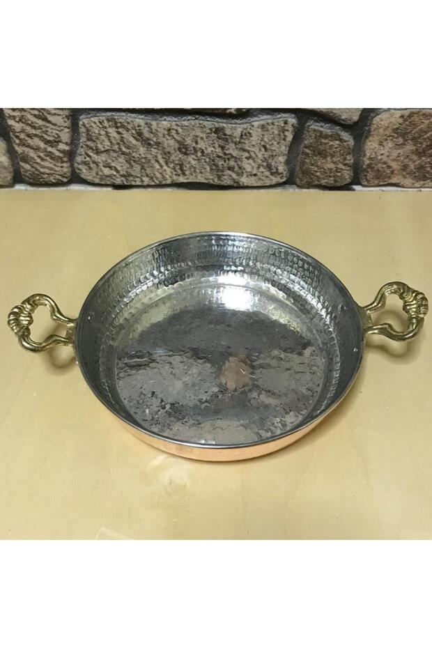 مقلاة نحاسية مطروقة 23 سم - 3