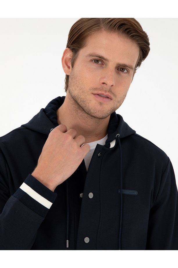 Lacivert Regular Fit Örme Hırka 50292482-VR033 - 2