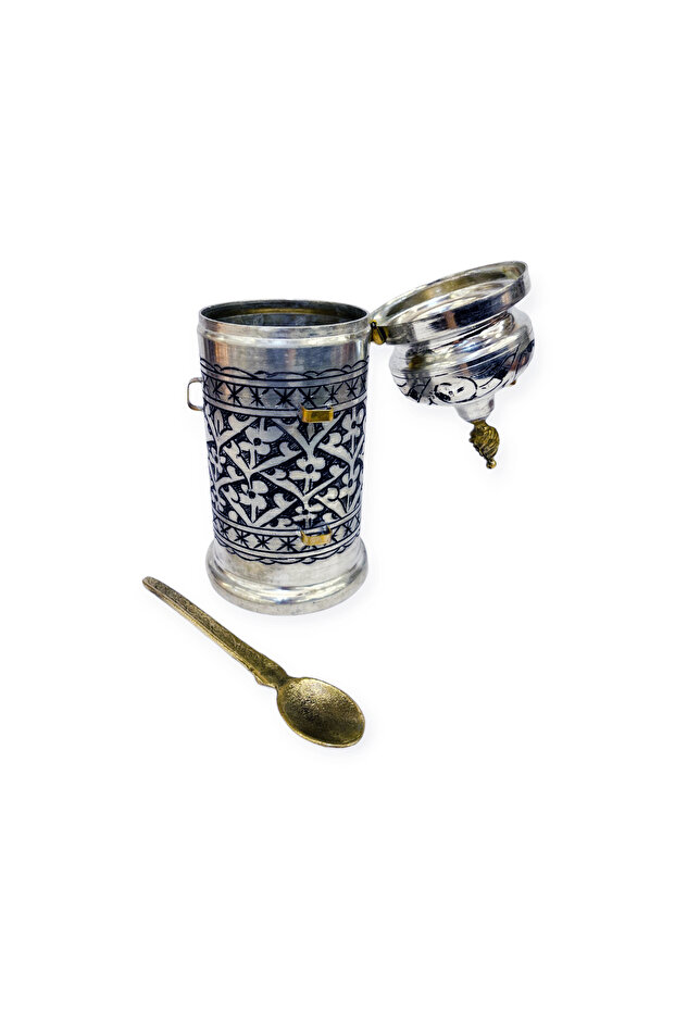 Embroidered Copper Coffee Box - 3