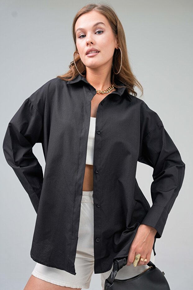 Női Basic Oversize ing - 1