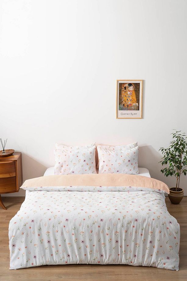Soft Çiçekli Tek Kişilik Nevresim Takımı Pamuklu - 3