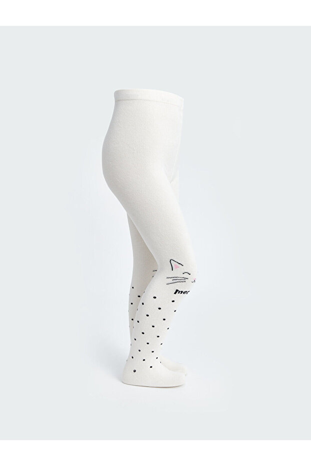 Lcwk Desenli Kız Çocuk Külotlu Çorap - 1