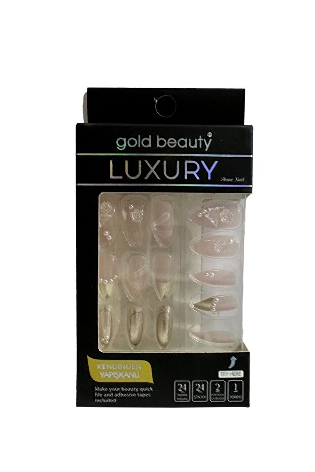 Taşlı Takma Tırnak - 1