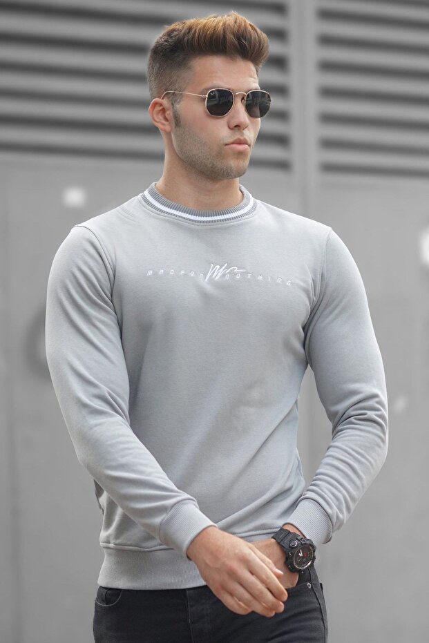 Painted Gray Knitwear Men's Sweater 5288