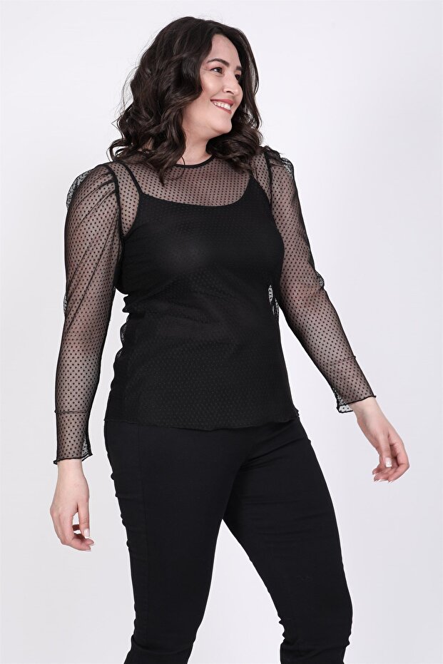 Prenses Kol File Bluz - 2