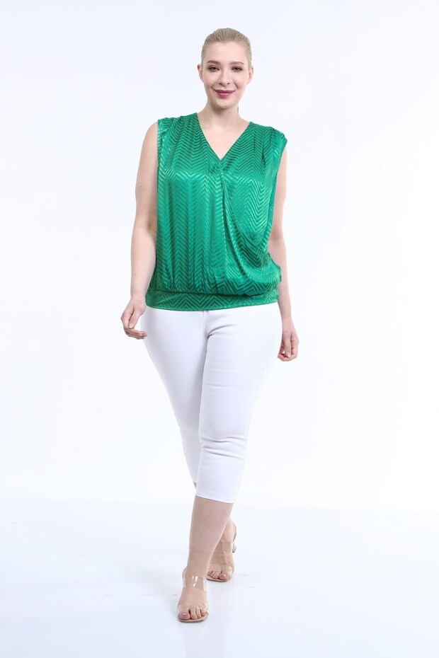 Pile Detay Anvelop Bluz - 5