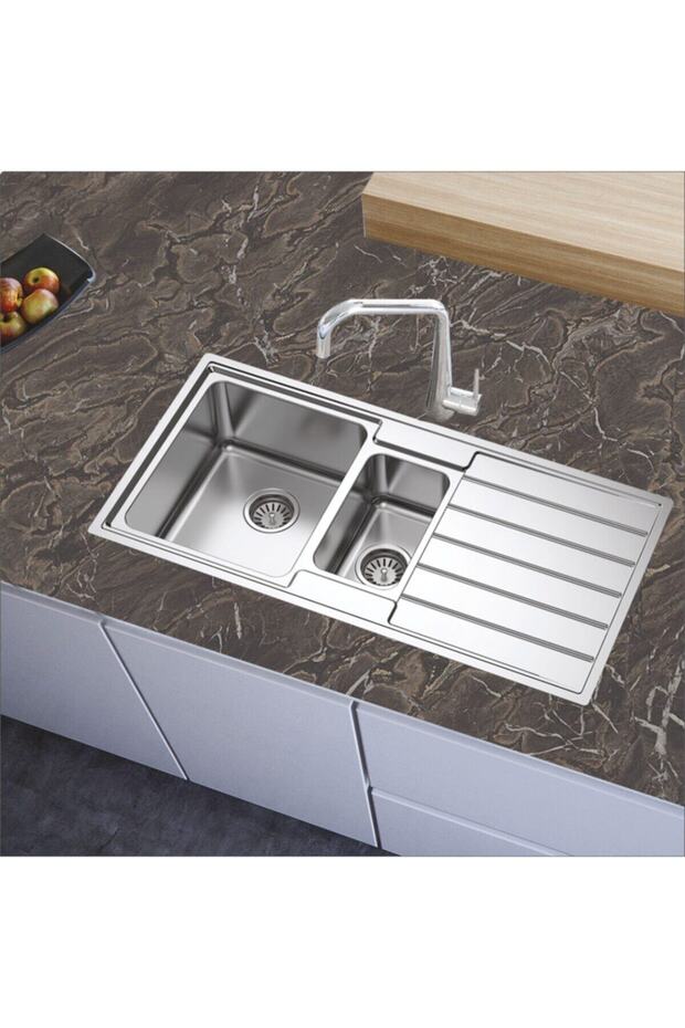 Mutfak Tezgah Üstü Kendinden Yapışkanlı Folyo Kaplama Mermer Desen - 1