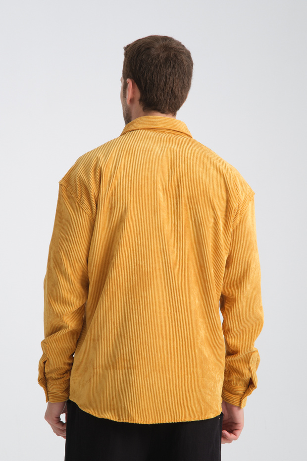 Haven Erkek Oversize Kalın Kadife Gömlek - 7