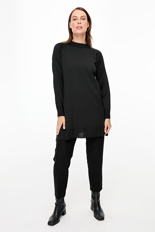 Basic Triko Tunik-SİYAH - 2