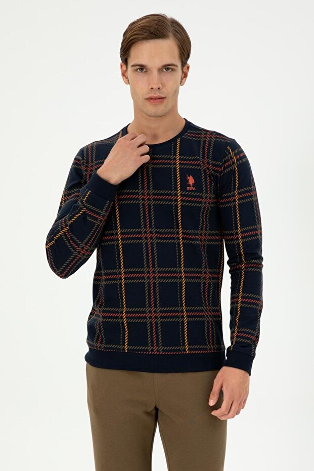 Navy Blue Men's Sweatshirt - Tekspor 203572 .9