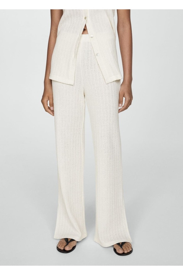 Düz kroşe pantolon - 1