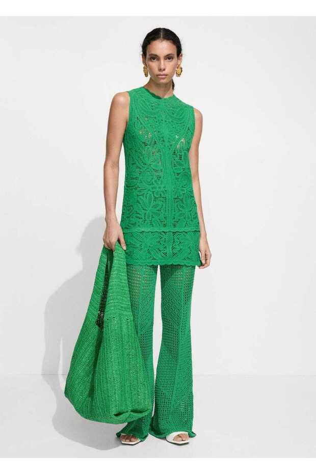 Dantel kısa elbise - 2