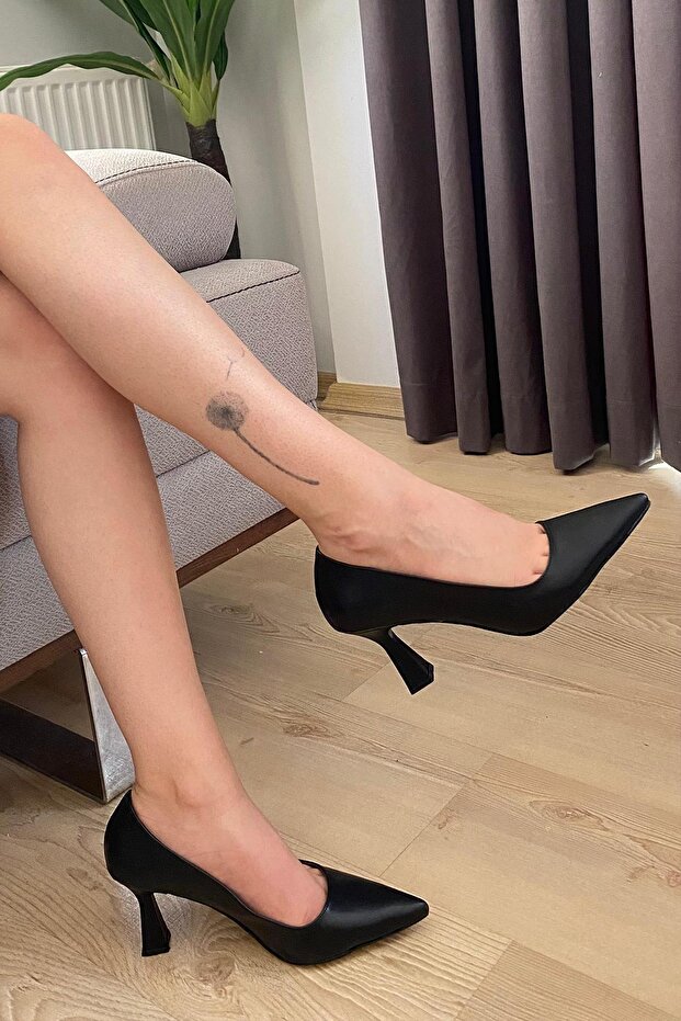 Kadın Samba Siyah Cilt Stiletto - 6