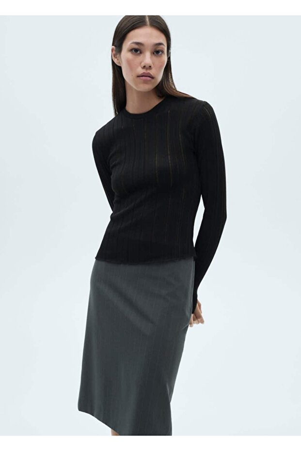 Uzun Kollu Tişört - 1